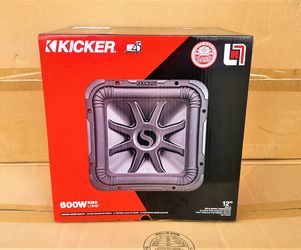 Kicker L7 Bass Speaker 12" Dual Voice Coil Subwoofer 1200 Watt L7R12 45L7R124 🚨 Payment Options Available 🚨 No Credit Needed 🚨