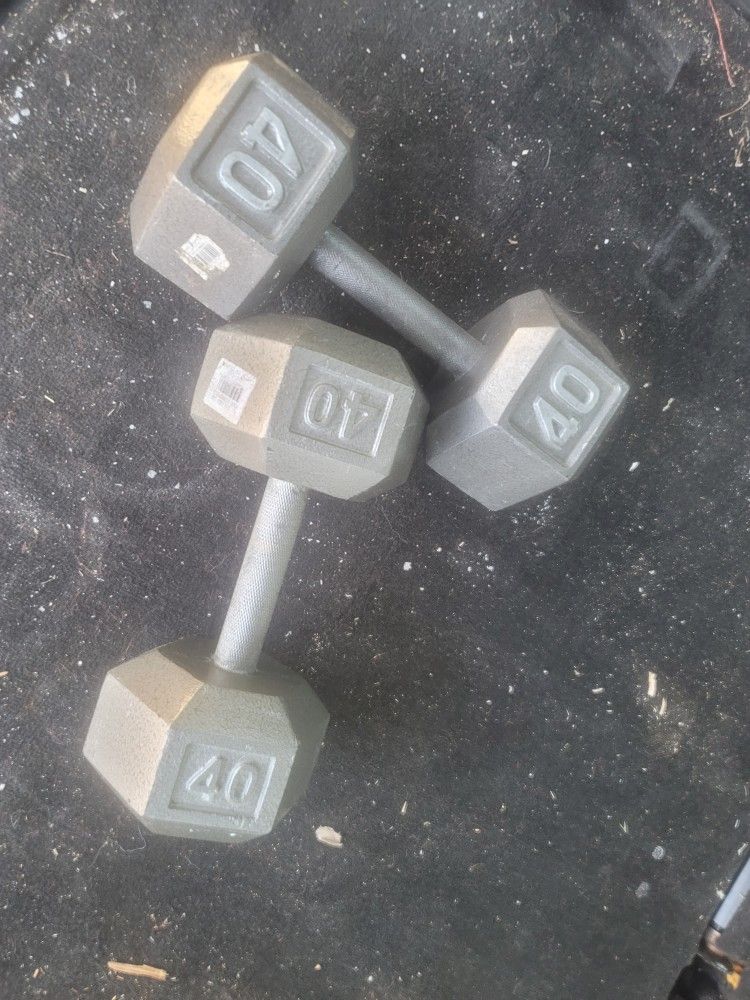 Best Deal! 40 Pound/Pounds/lbs Dumbbells $60