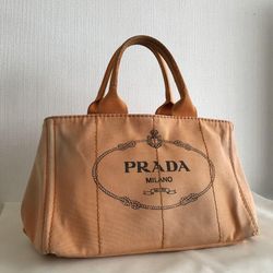 𝐏𝐑𝐀𝐃𝐀   Canapa Orange Tote Bag