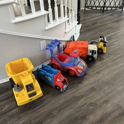 FIVE BIG HARD PLASTIC VEHICLES - $10 / BIG And  $5 / SMALL   $30 / ALL 