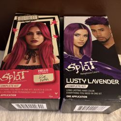 New Splat Vibrant Purple And Pink Box Hair Dye 