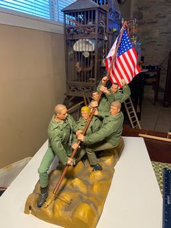 WW II, Iwo Jima 12” Poseable Figures. By Formative 1998