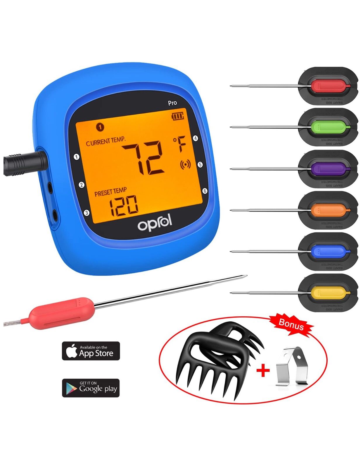 Bluetooth Meat Wireless Digital BBQ Thermometer