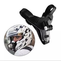 Black/Orange Helmet Holder Motorcycle Helmet Chin Stand Mount HolderAction Sports Camera Holder Accessories for Gopro Hero 