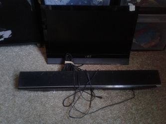 22inch Vizio Flatscreen with Vizio Speaker Bar