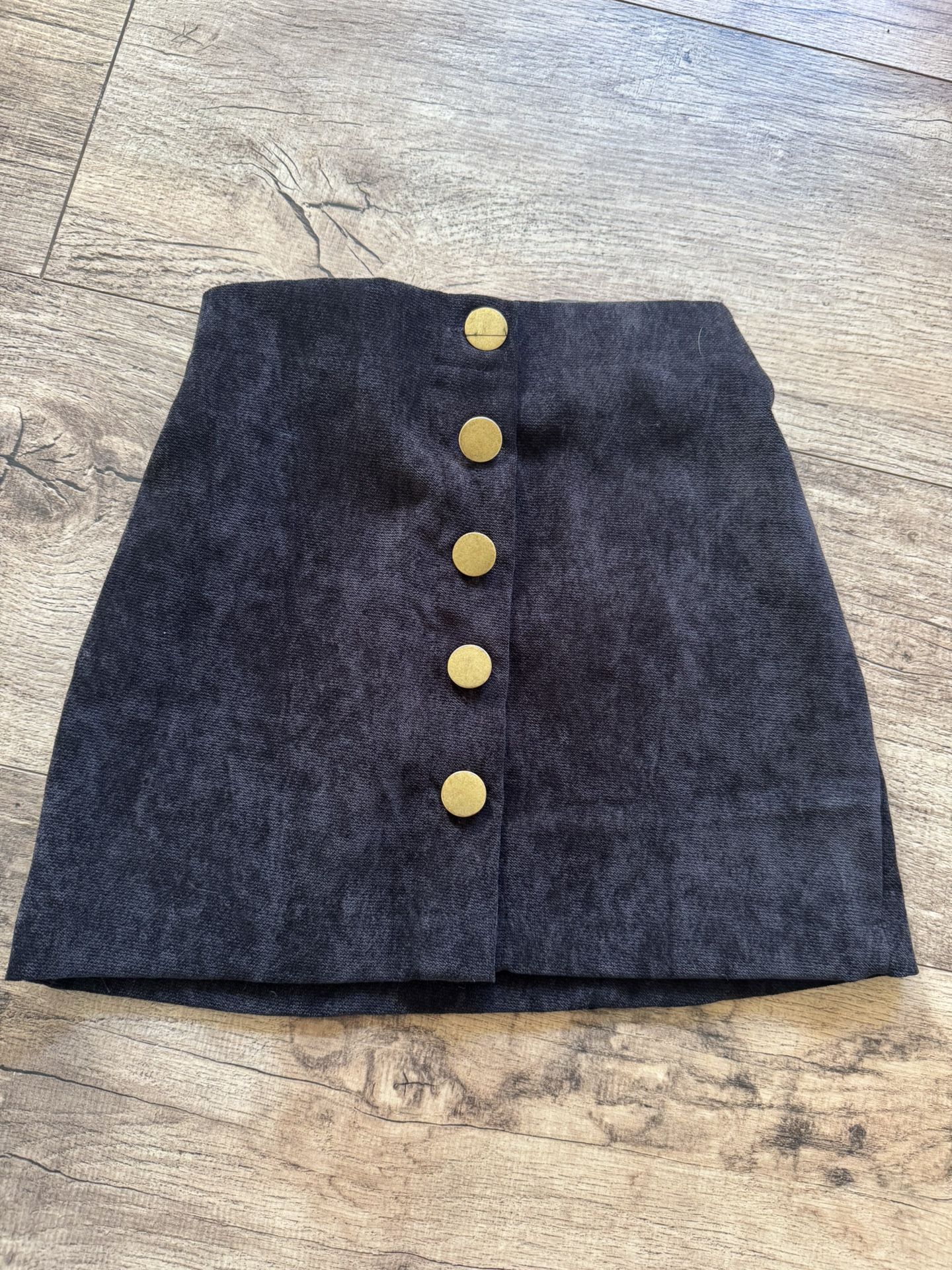 Skirt With Gold Buttons