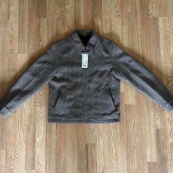 Uniqlo single collar shirt blouson Houndstooth jacket