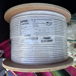 Coaxial Cable Plenum RG6U 18 AWG 1000 ft. General Carol C3525.41.86 75 OHM