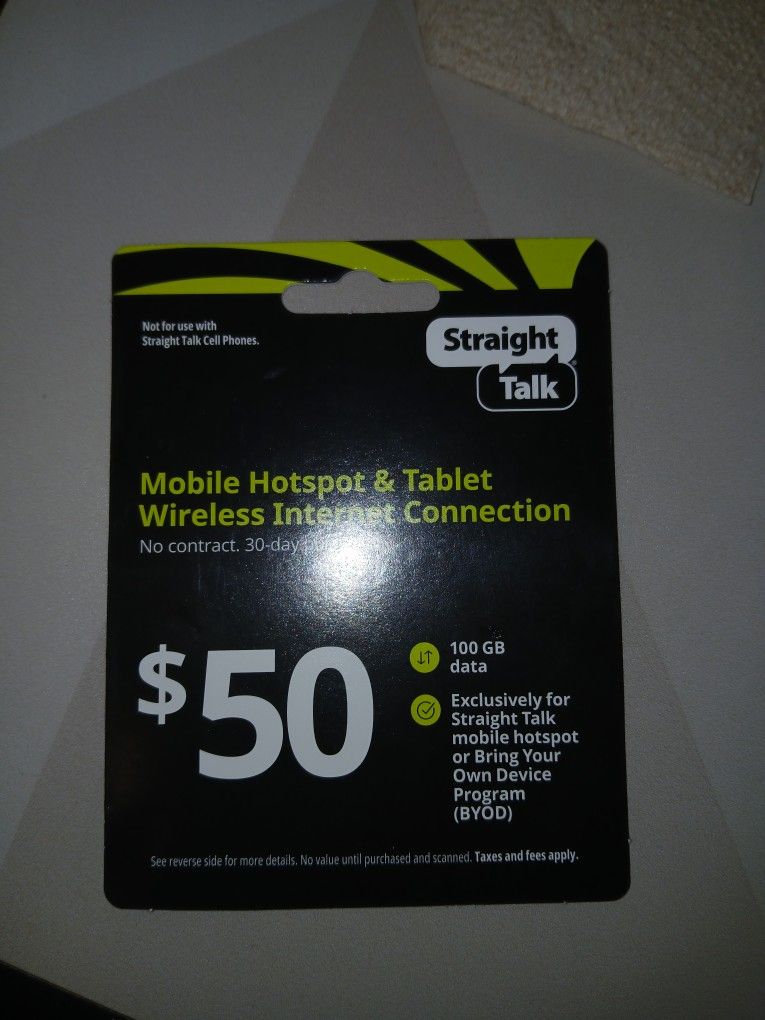 Straight Talk Mobile Hotspot & Tablet 100GB 