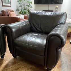 Black Leather Armchairs