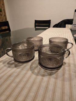 Glass mugs