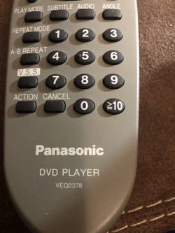 Panasonic DVD Remote Control