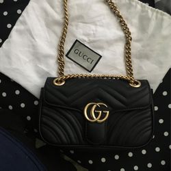 Gucci Marmont Black Quilted Small