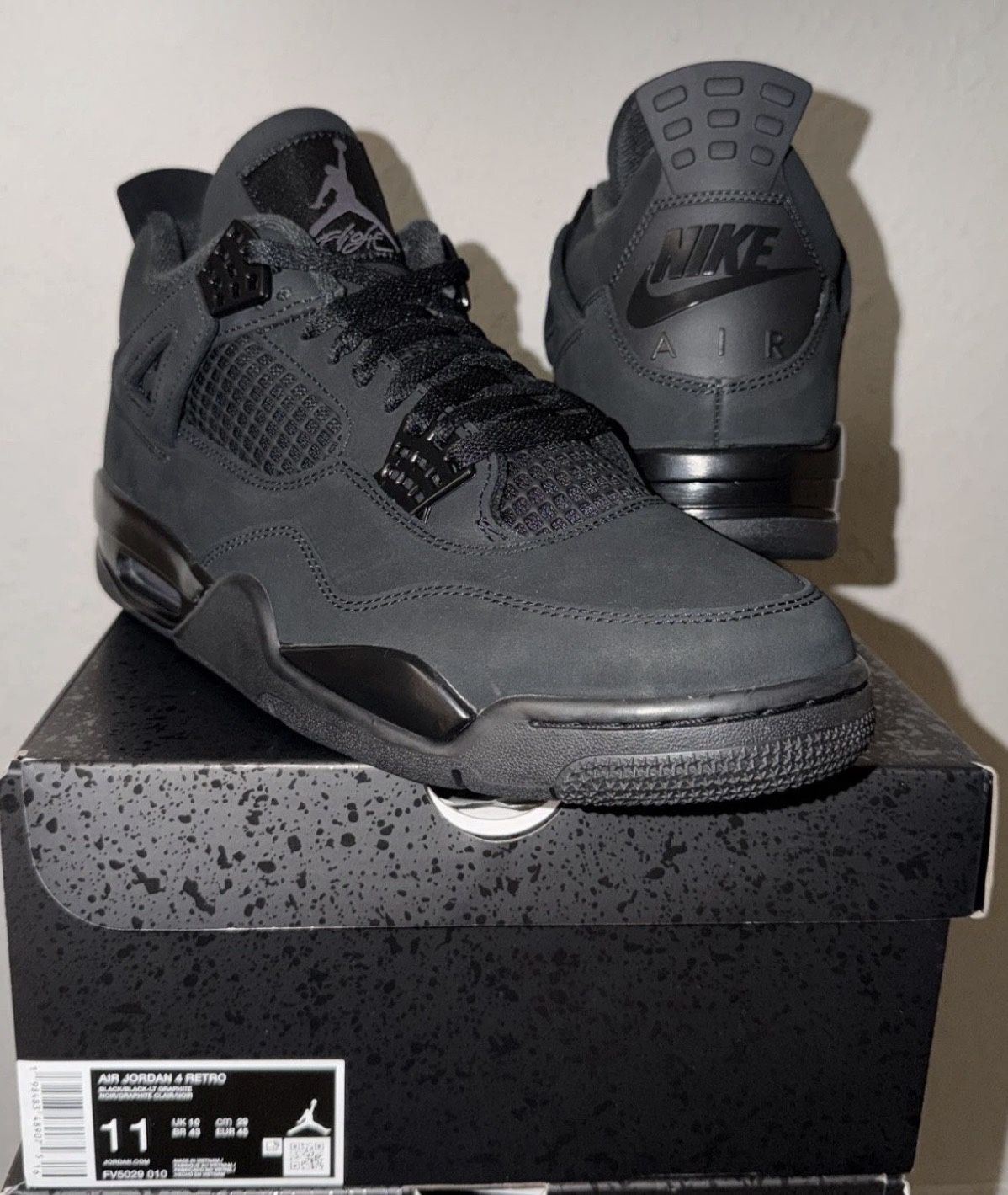 AIR JORDAN RETRO 4 “black Cat” Size 11 