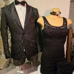Date Nite Tux jacket & Short black dress