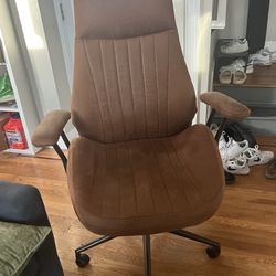 Brown High Back Desk Chair