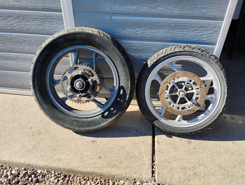 Par De Llantas Y Rines Para Kawasaki Ninja EX-250,