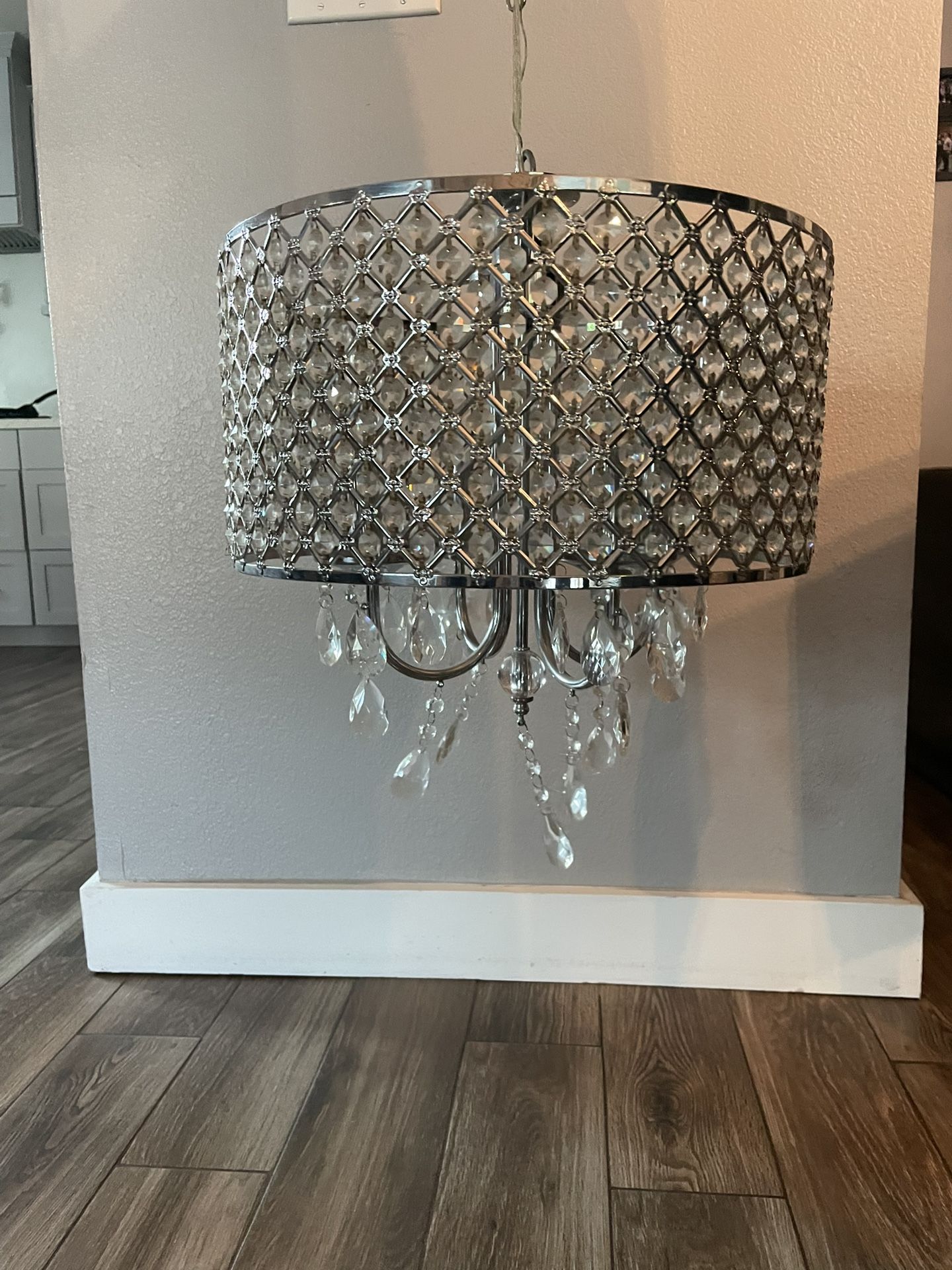 Chrome chandelier