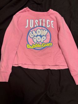Justice Blow Pop Bubble Gum Girls Sweatshirt