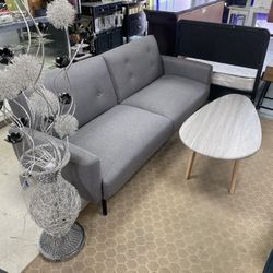 Edenbrook Gilman – Futon Sofa Bed – Gray Linen,Excellent Condition, Like New” $250,