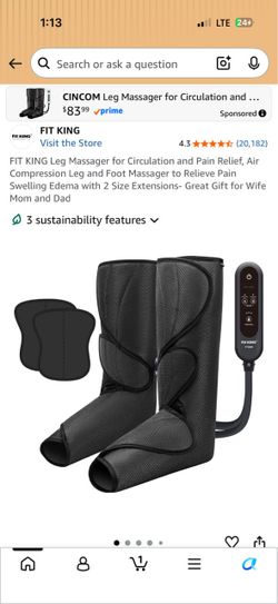 FIT KING Air Compression Leg and Foot Massager