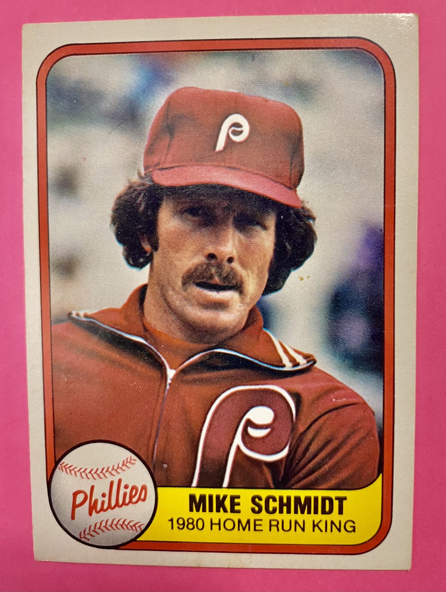 Mke Schmidt 1981 Fleer Home Run King Card HOF