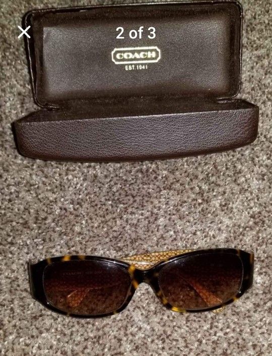 Coach Sunglasses And Case. Persol Sunglasses.