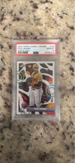 Topps Cosmic Paul Skenes White Hole refractor SP PSA 10