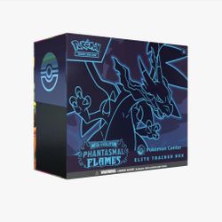 pokémon center phantasmal flames booster box