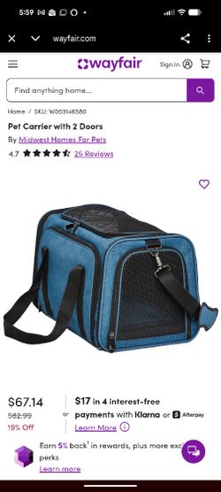 Pet Carrier with 2 Doors