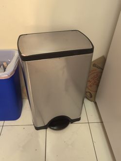 Simple Human Stainless Steel Tall Step Soft Close Kitchen Trashcan