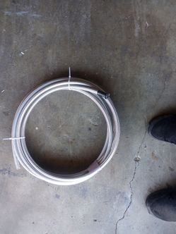 25 ft of stainless steel line gasoline or oil pressure