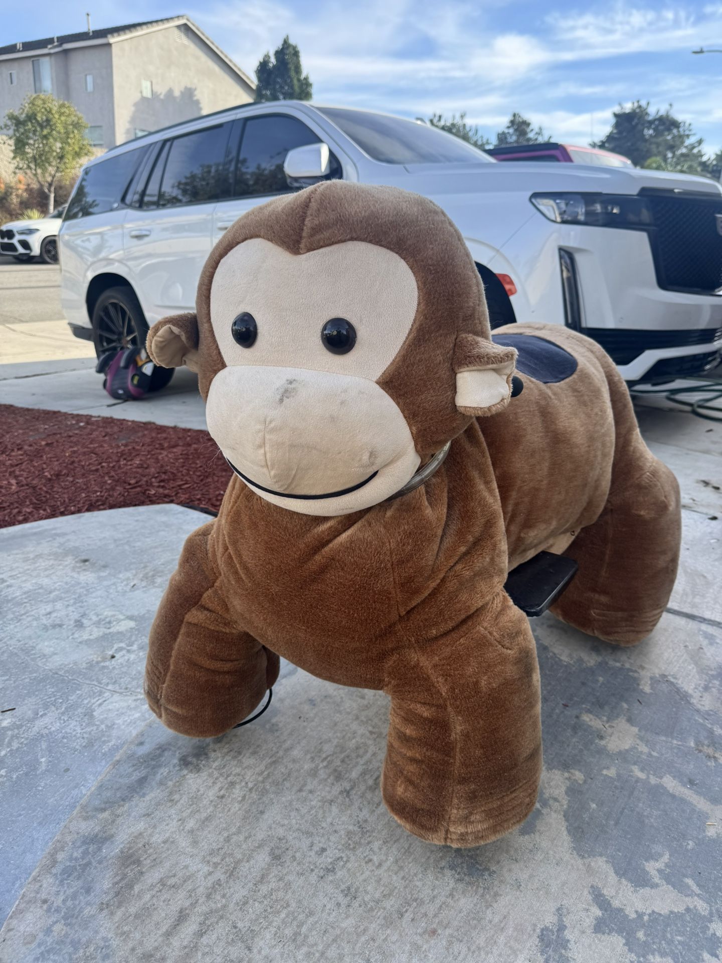 electric plush animal electric scooter