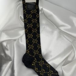 Long Black Gucci Socks 