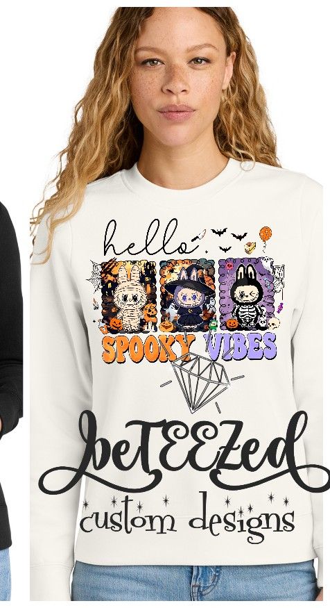 Labubu SPOOKY VIBES Halloween Design Shirt & Sweatshirt
