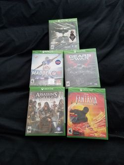 Brand new in plastic xbox one games