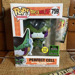 Funko Pop Perfect Cell Glow In The Dark 2020 Spring Convention Exclusive #759