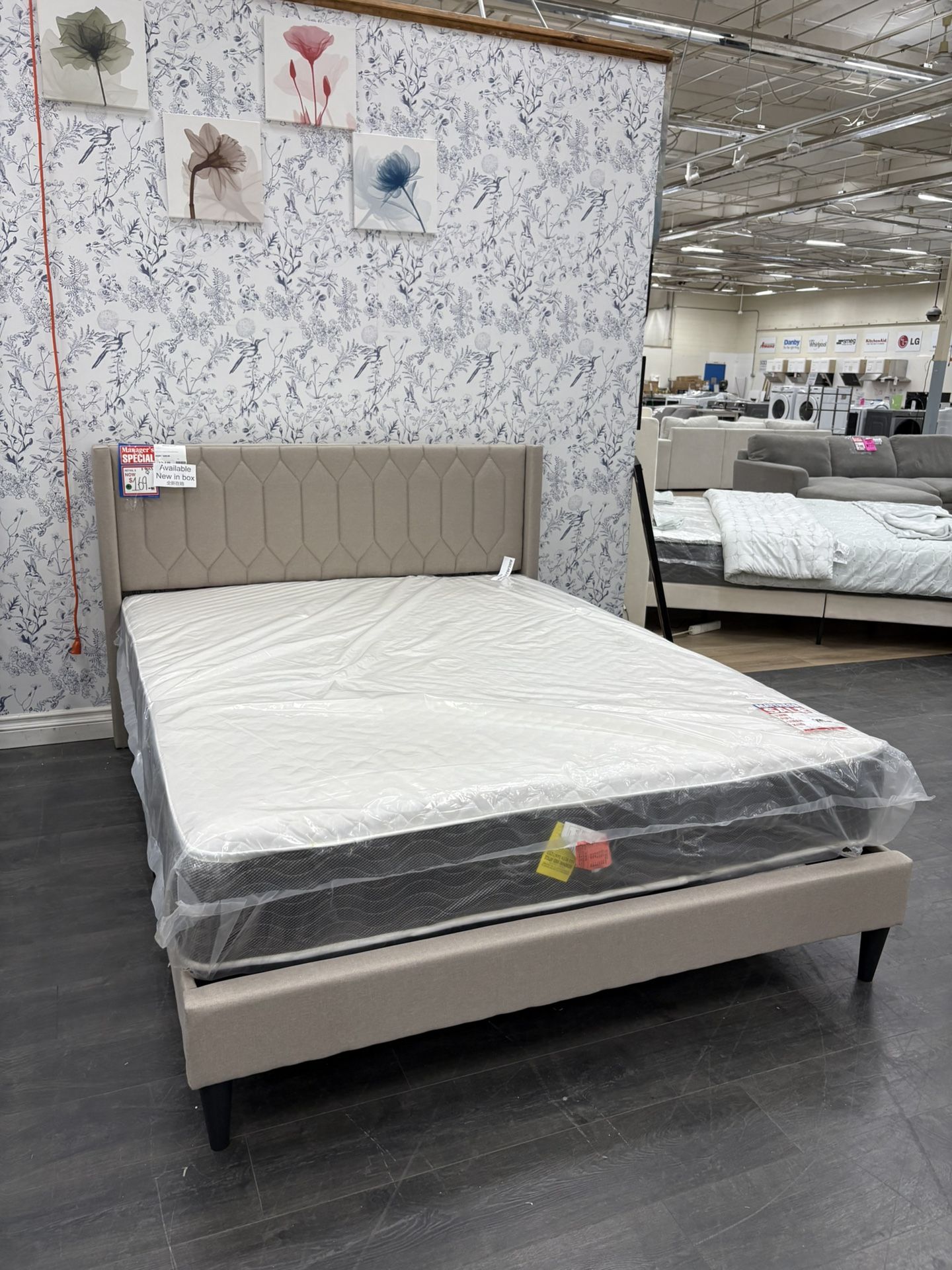  New BIEGE Queen Bedframe 
