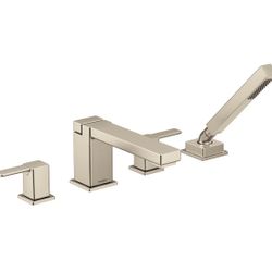 MOEN TS914BN 90 Degree Deck Mounted Roman Tub Filler w/ Diverter and Hand Shower