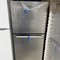 Brand new Whirlpool 24 in. 11.6 cu. ft. Top Freezer Refrigerator in Fingerprint Resistant Stainless Finish, Counter Depth