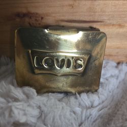 Levi brass belt buckle