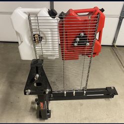 Tow Hitch Swing With Gas And Water Can And Tire Mount