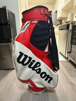 Vintage Wilson staff leather staff bag