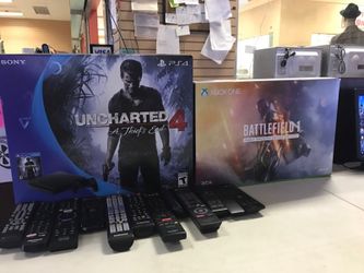 Ps4 slim and Xbox one s consoles