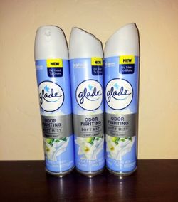 Glade Odor Fighting Soft Mist Clean Linen 3-Pack