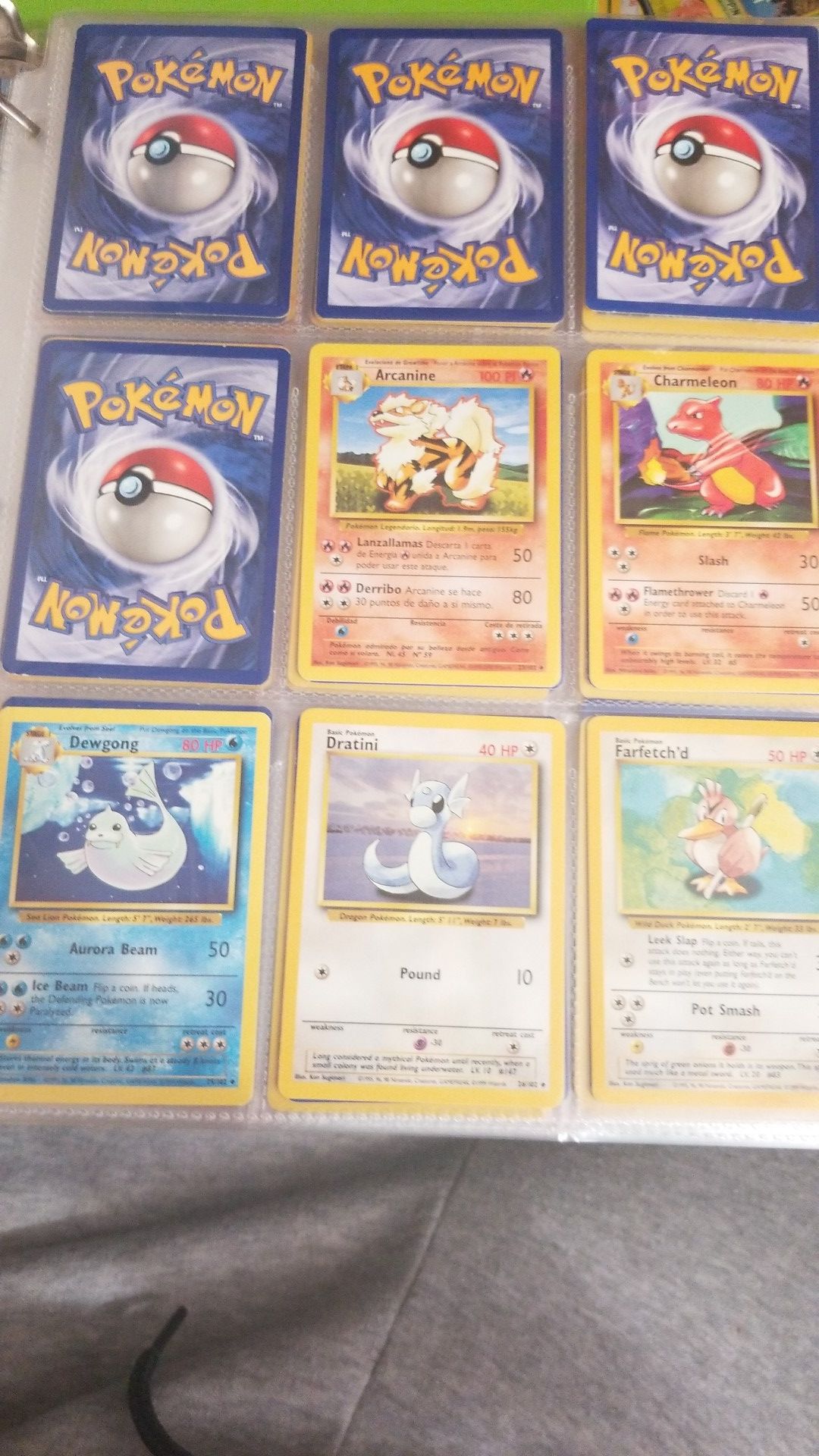 pokemon base set partial collection