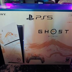 New PlayStation 5 Console Ghost of Yotei Gold Limited Edition Disc Bundle