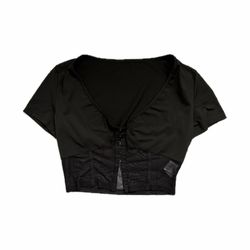 Tres blusas color negro - terra cota-blanco (SHEIN)