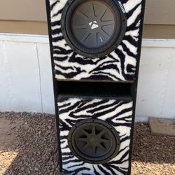 Kickers Comp R And Comp Vx 10 Inch With Ported Box 
