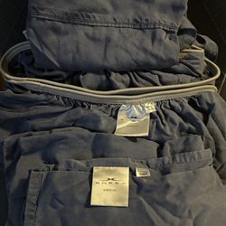 Sheex Queen Denim Blue Sheet Set